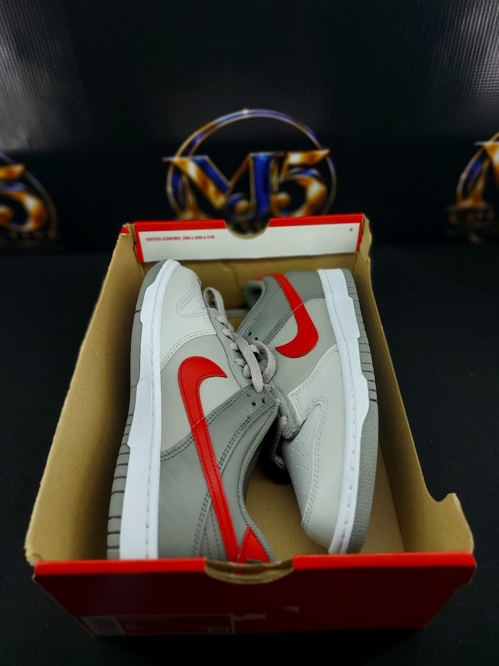 Nike Dunk Low GS Cobblestone University Red 6Y view 3