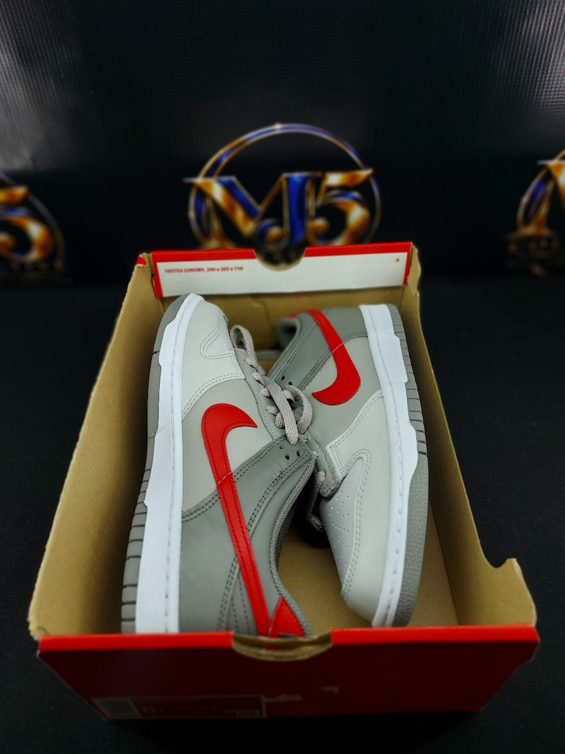 Nike Dunk Low GS Cobblestone University Red 6Y view 3