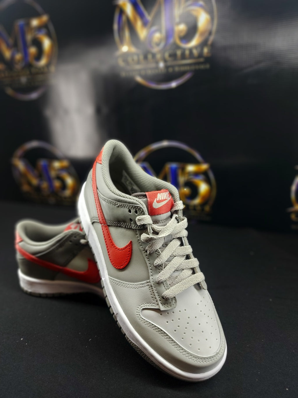 Nike Dunk Low GS Cobblestone University Red 6Y view 5