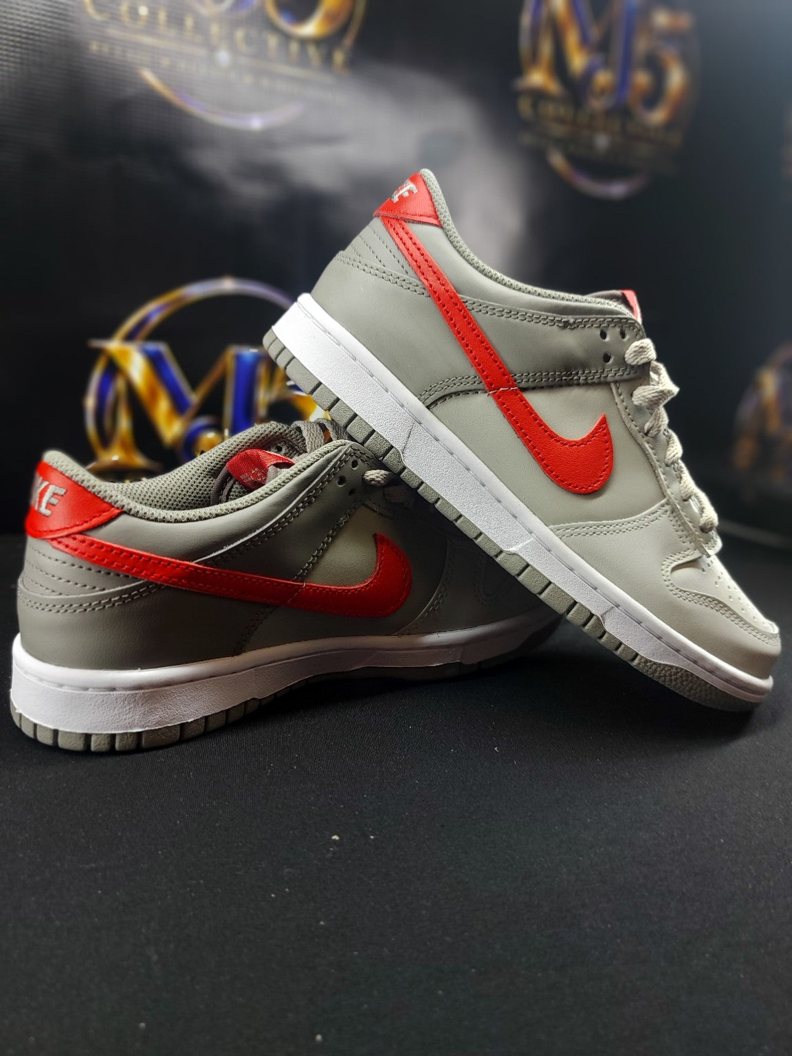 Nike Dunk Low GS Cobblestone University Red 6Y view 6