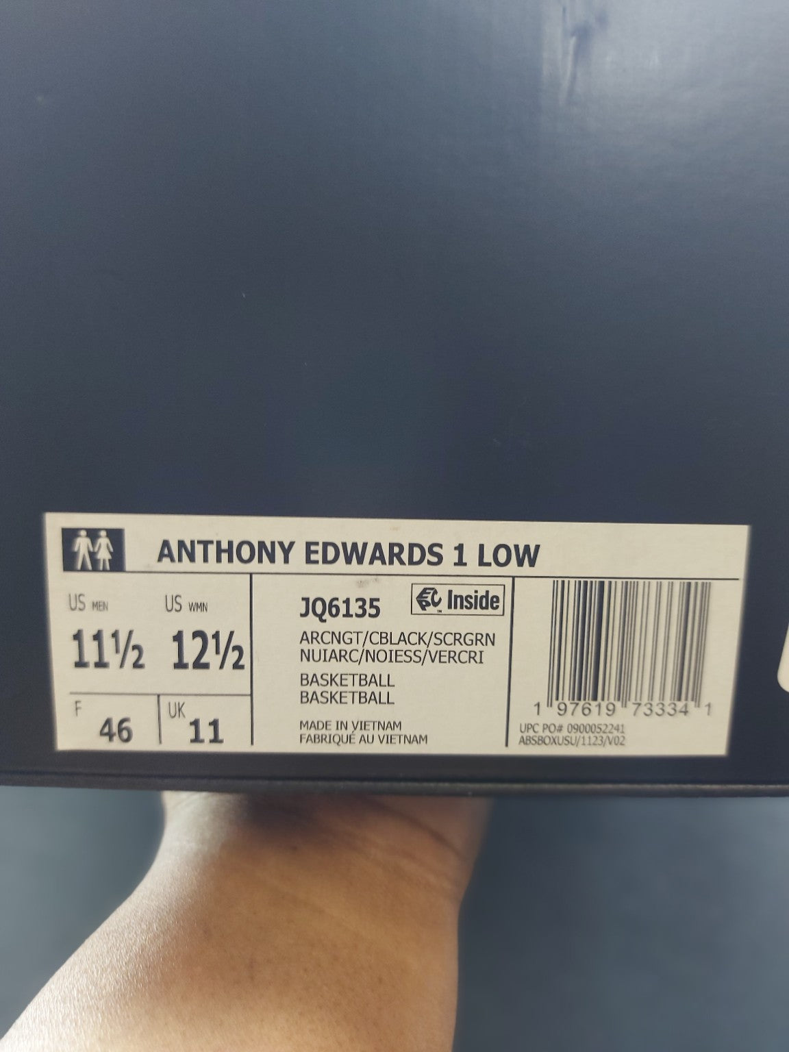Adidas Anthony Edwards 1 Low JQ6135 men's 11.5 actual photo 4