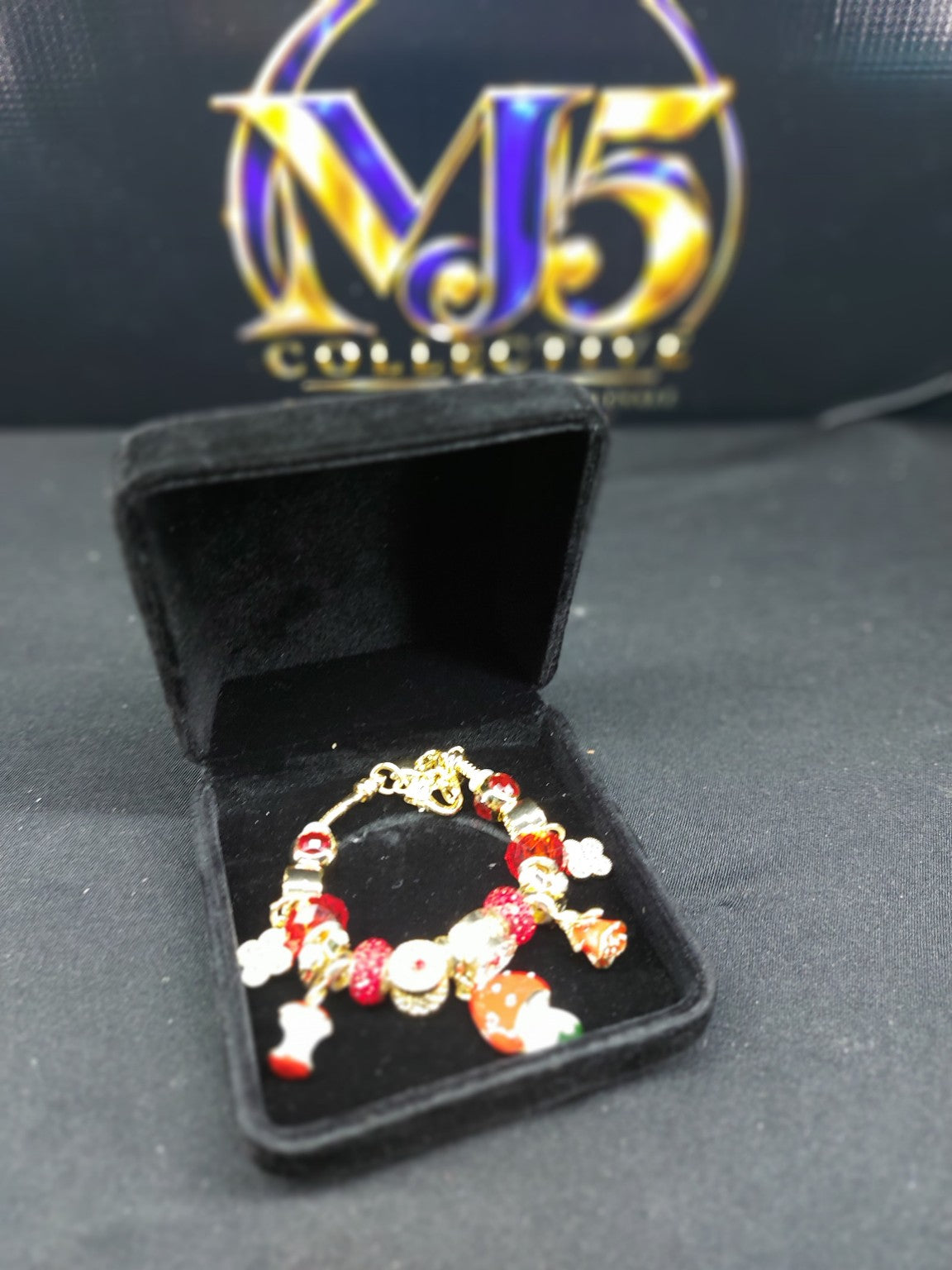 Red Enchanted Garden charm bracelet third view