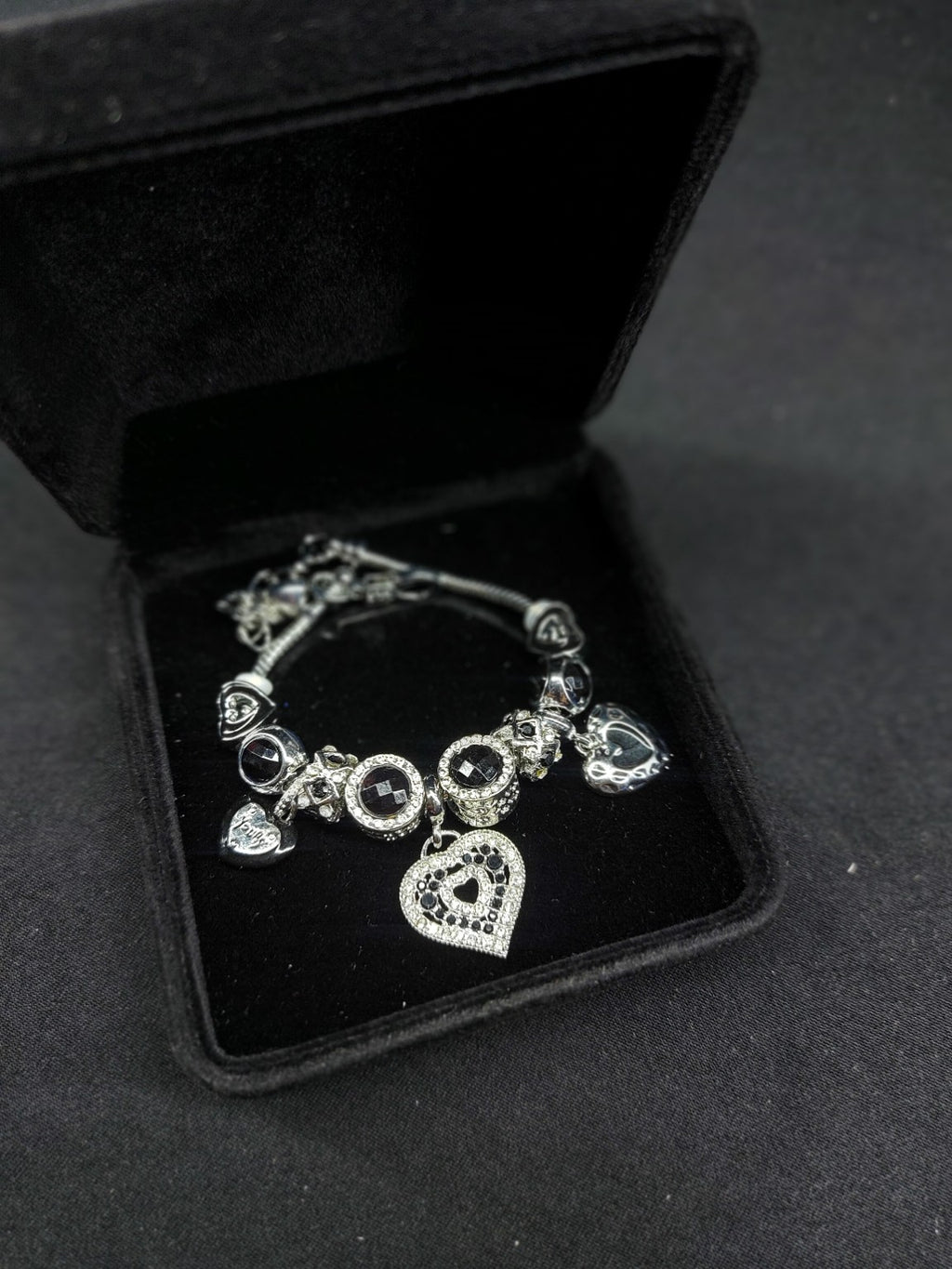 Midnight Hearts Charm Bracelet photo 3