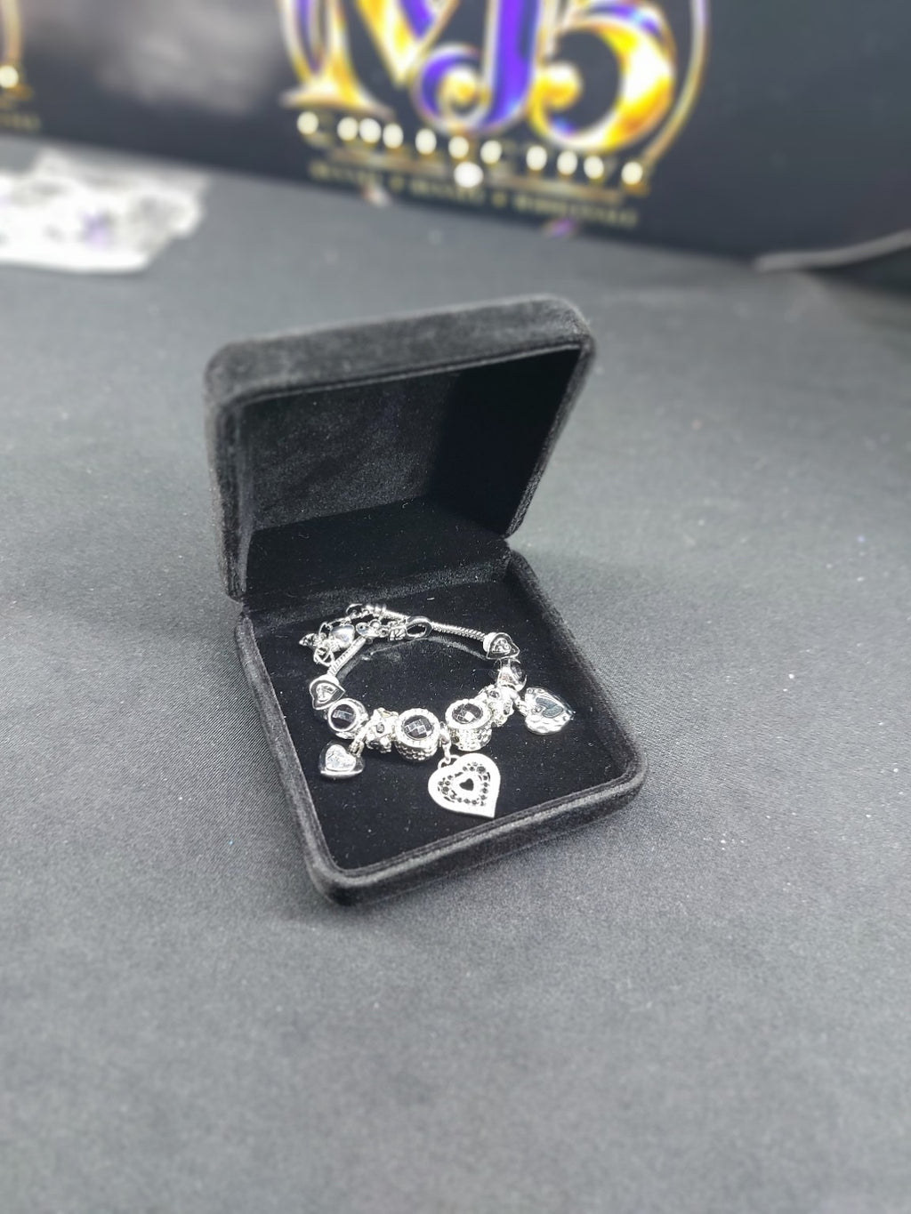 Midnight Hearts Charm Bracelet photo 4