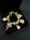 Blushing Daisy Charm Bracelet photo 1