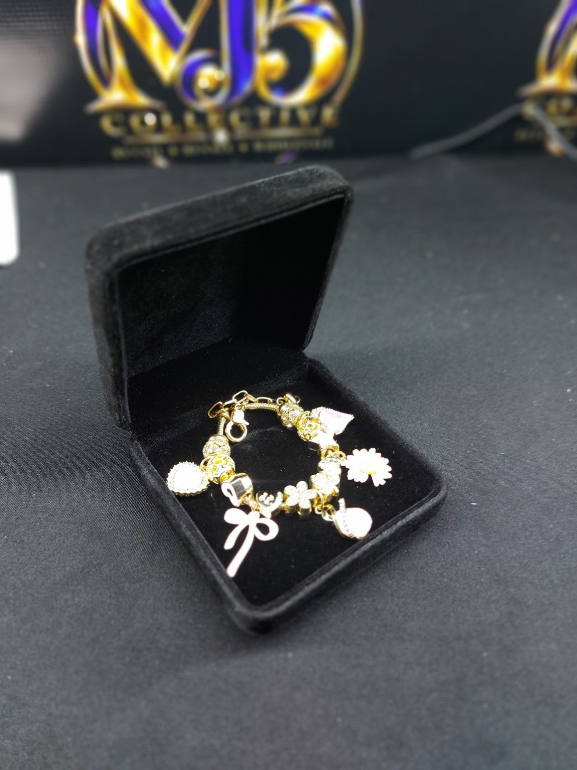 Blushing Daisy Charm Bracelet photo 5