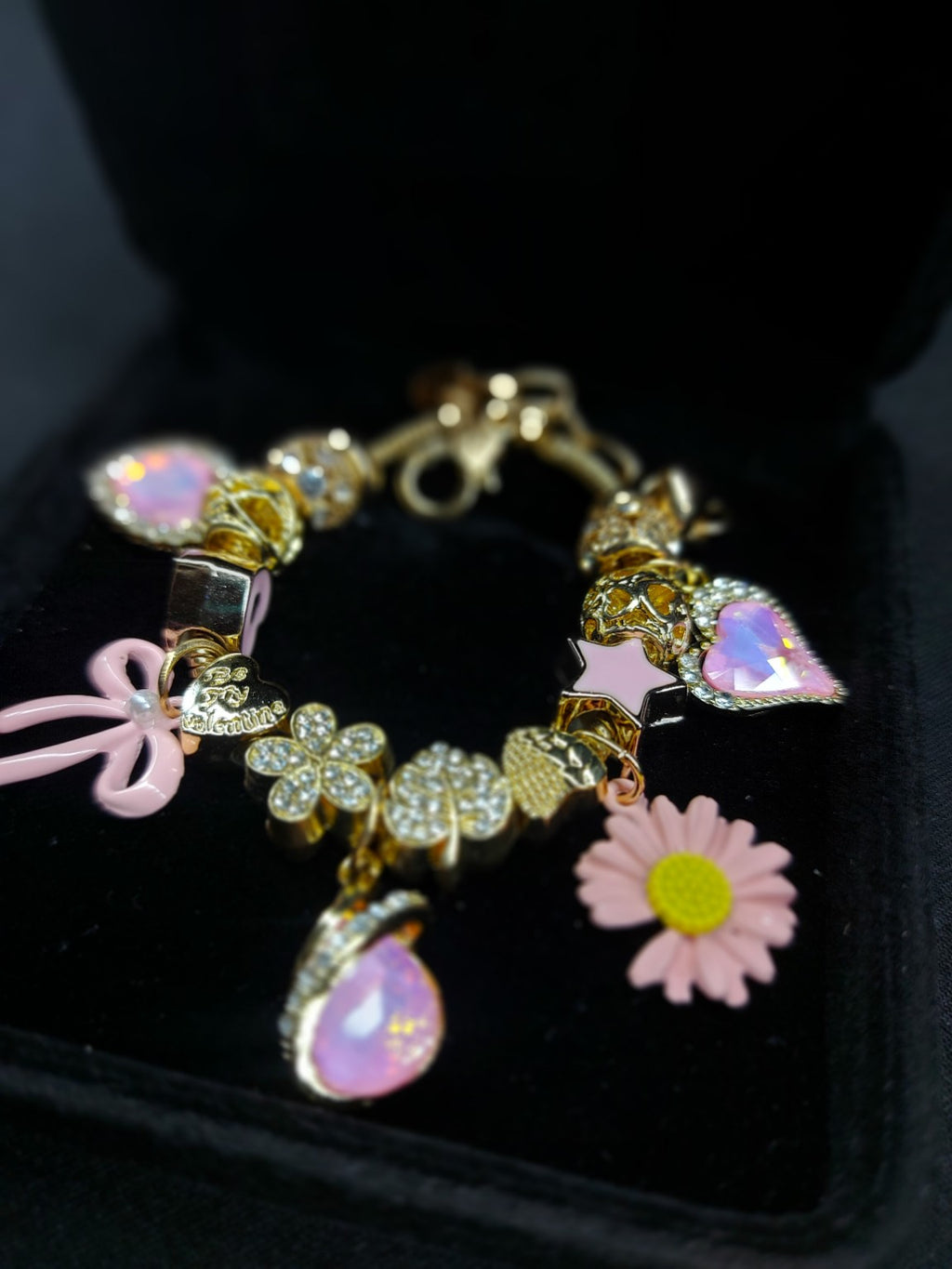 Blushing Daisy Charm Bracelet photo 2