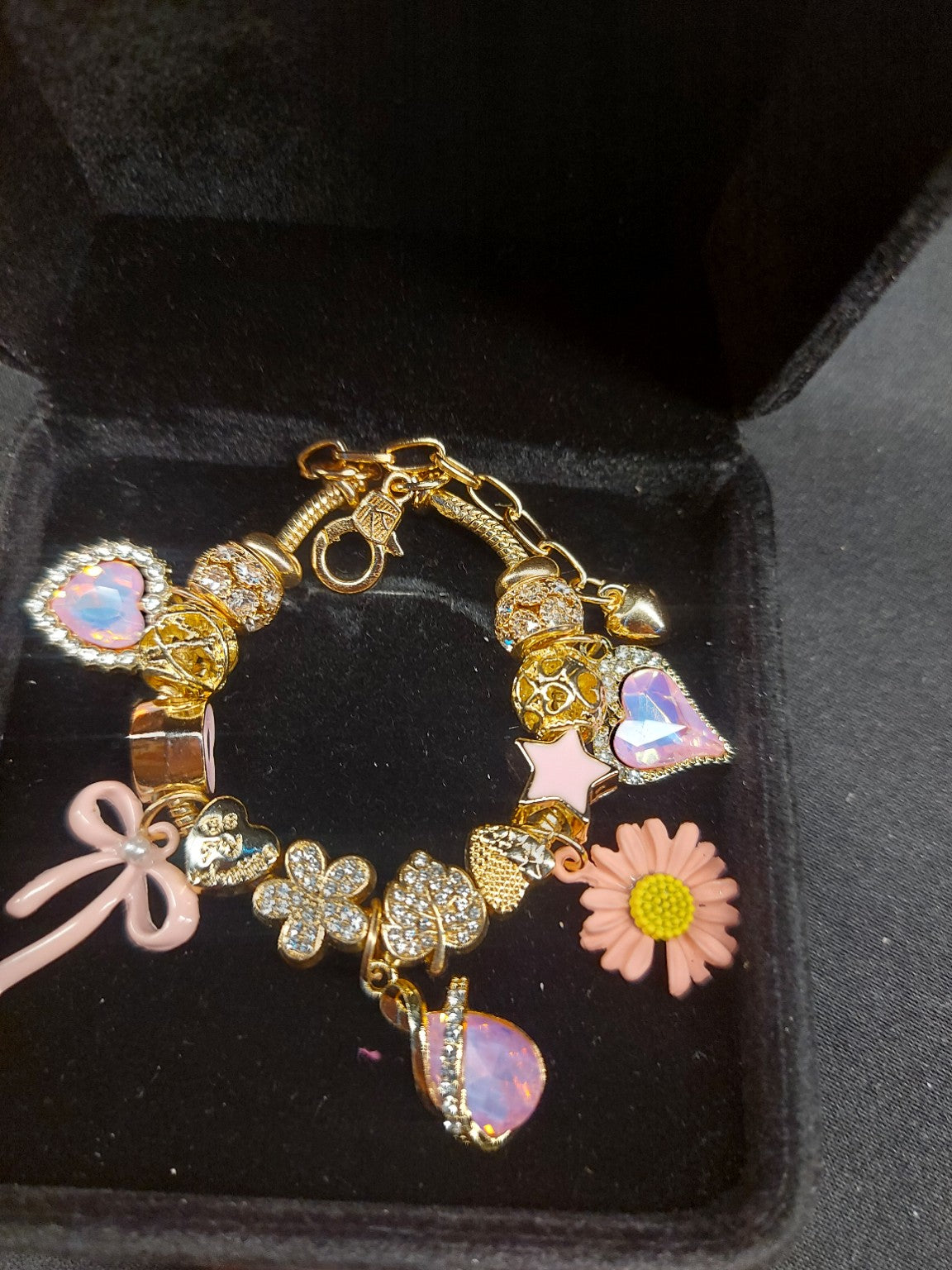 Blushing Daisy Charm Bracelet photo 6