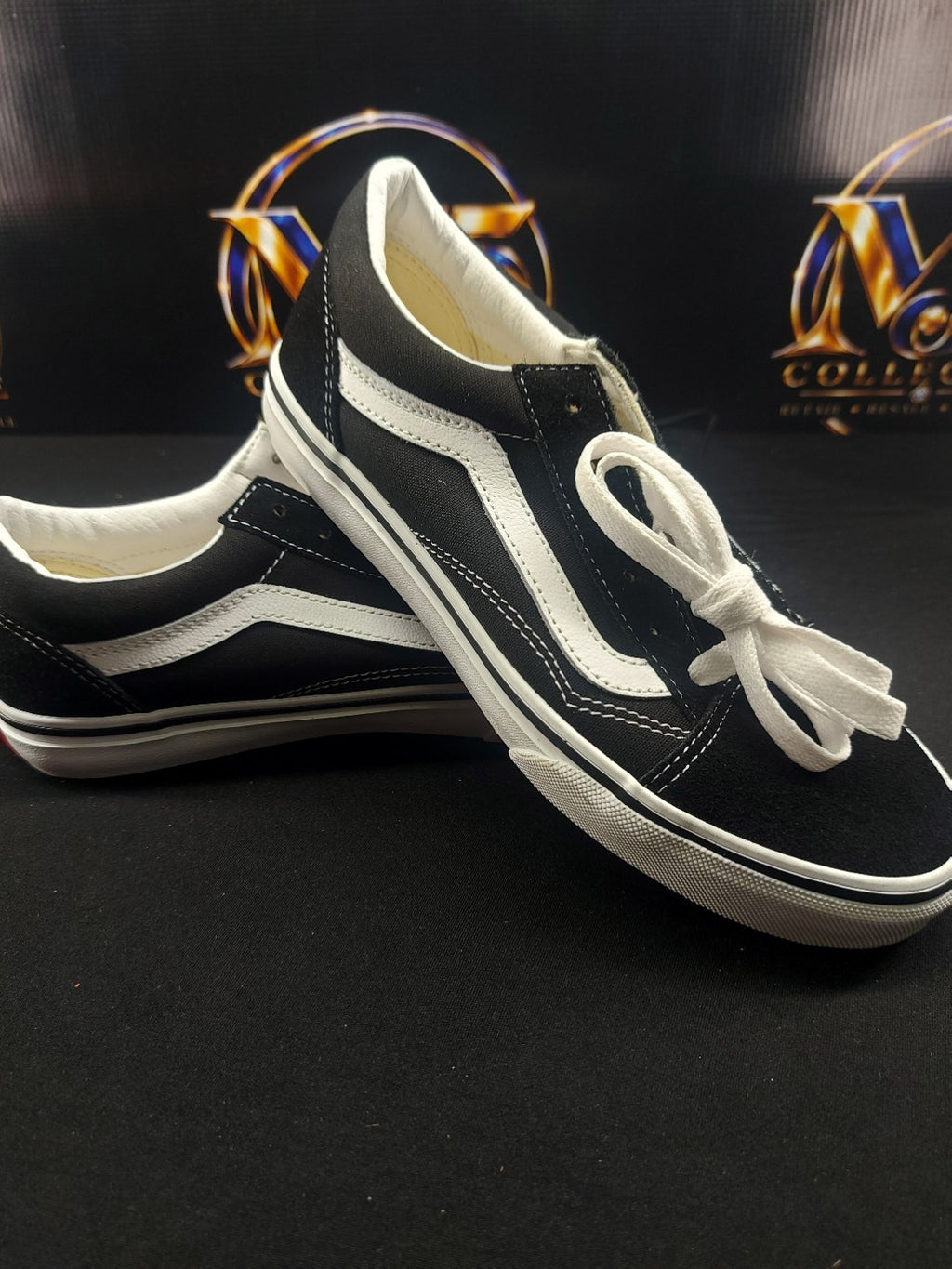 Vans Old Skool Black White junior 4.5 original photo 1