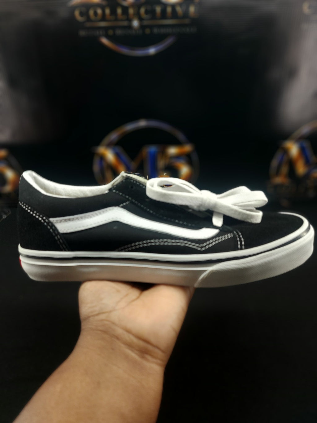 Vans Old Skool Black White junior 4.5 original photo 6
