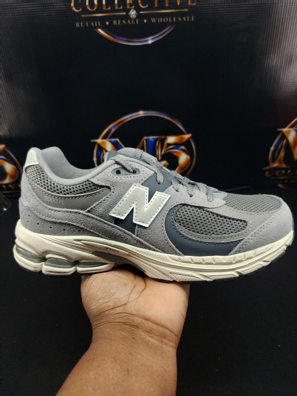 New Balance 2002R kids Grey/Grey 4.5Y original photo 2