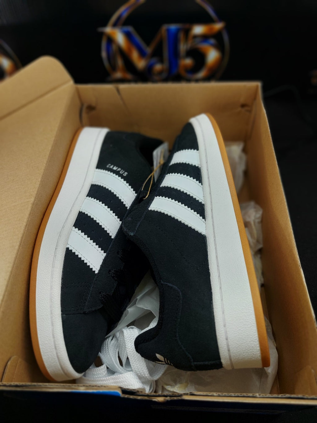Adidas Campus 00s J black white gum US 7 original photo 4