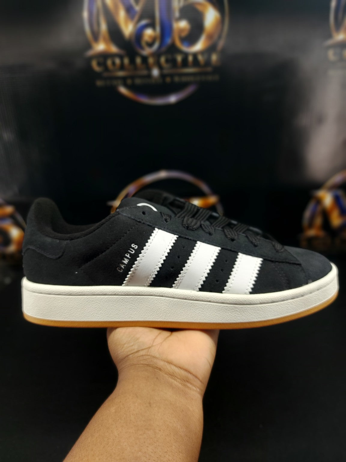 Adidas Campus 00s J black white gum US 7 original photo 2