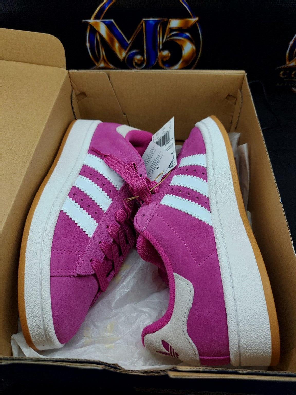 Adidas Campus 00s J pink white gum size 6Y actual photo 4