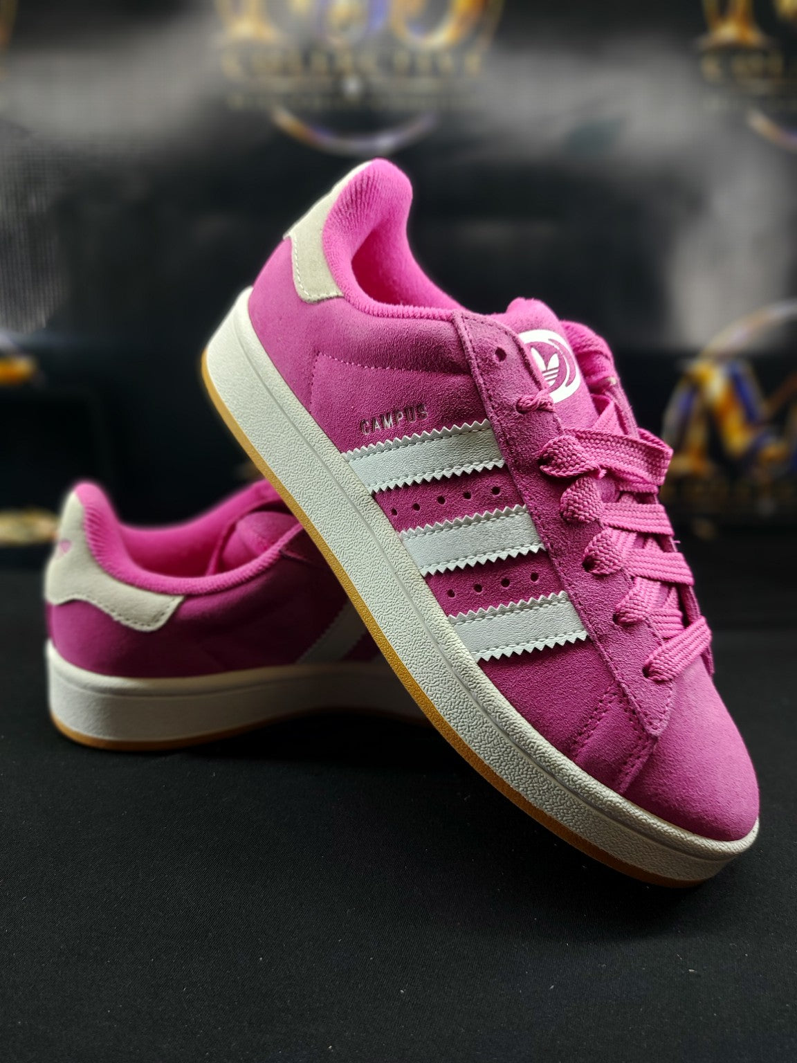 Adidas Campus 00s J pink white gum size 6Y actual photo 1