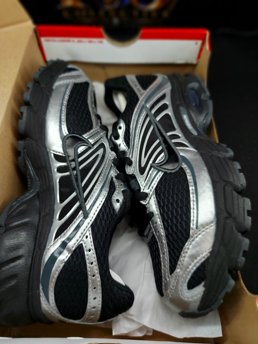 Nike Air Max Moto 2K women's 6 black metallic silver original photo 5