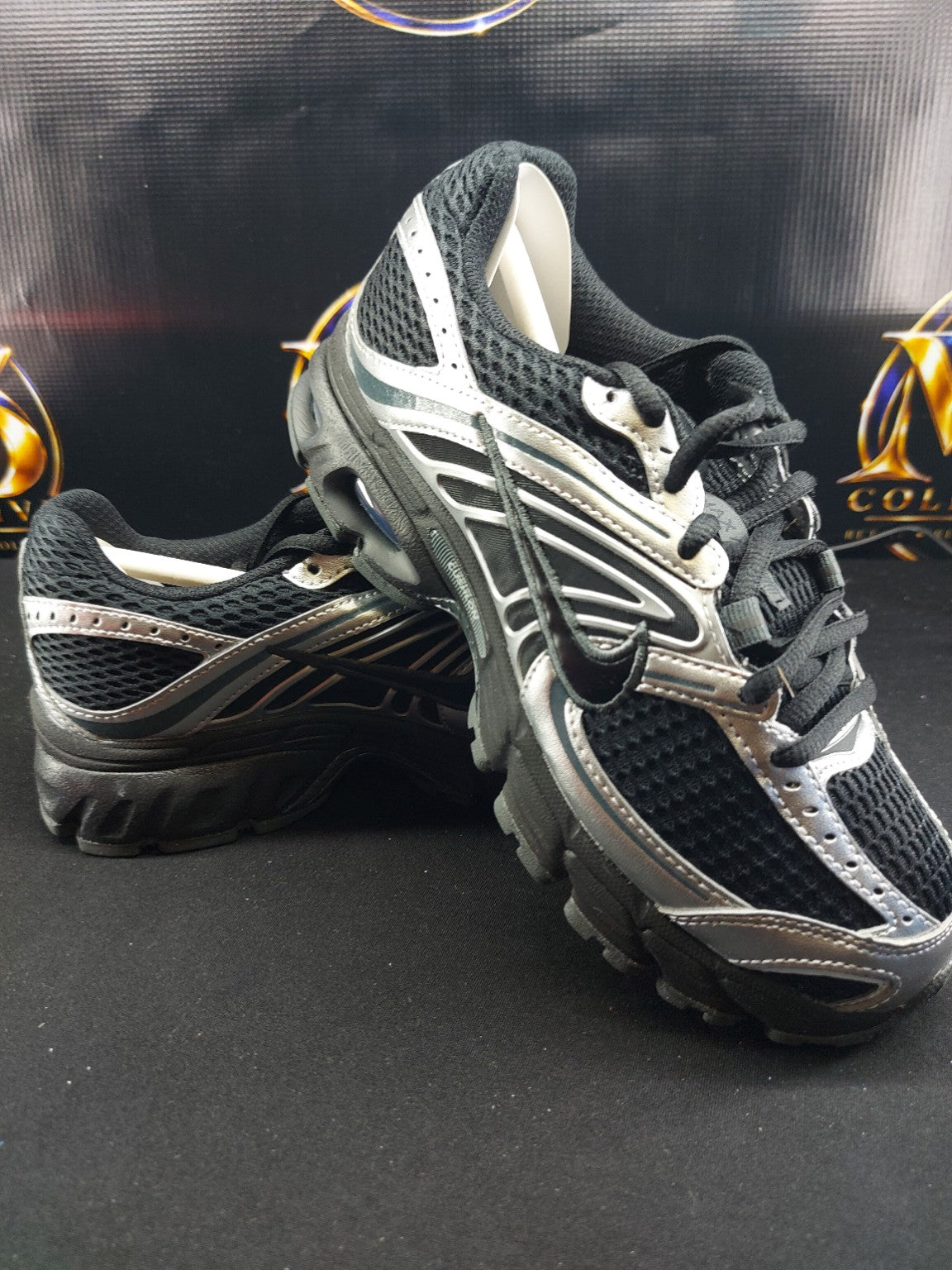 Nike Air Max Moto 2K women's 6 black metallic silver original photo 1