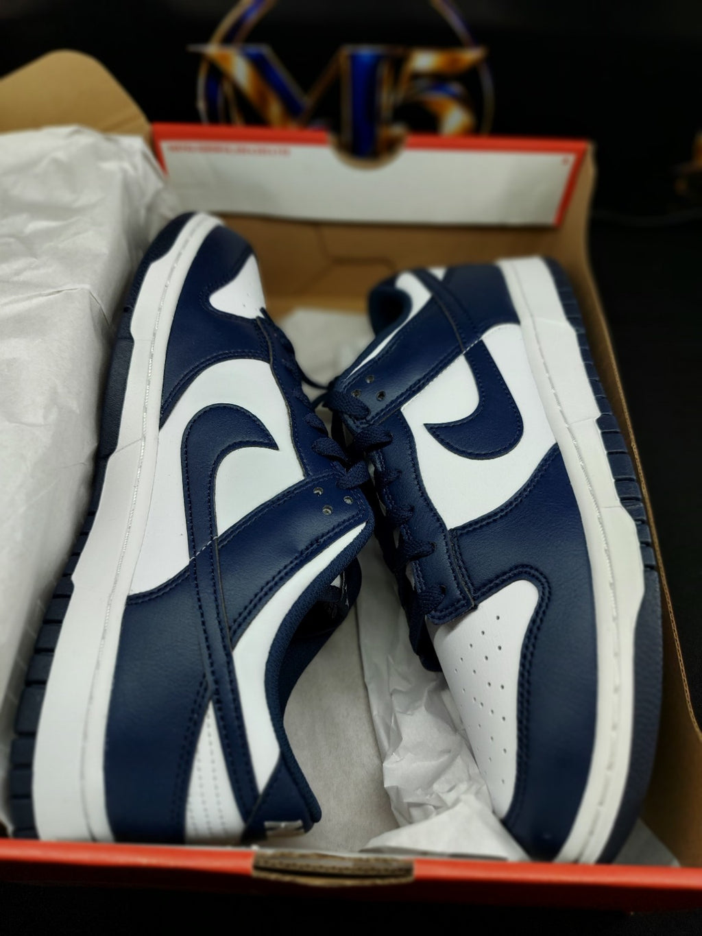 Nike Dunk Low Retro – White/Midnight Navy – Men's 10.5