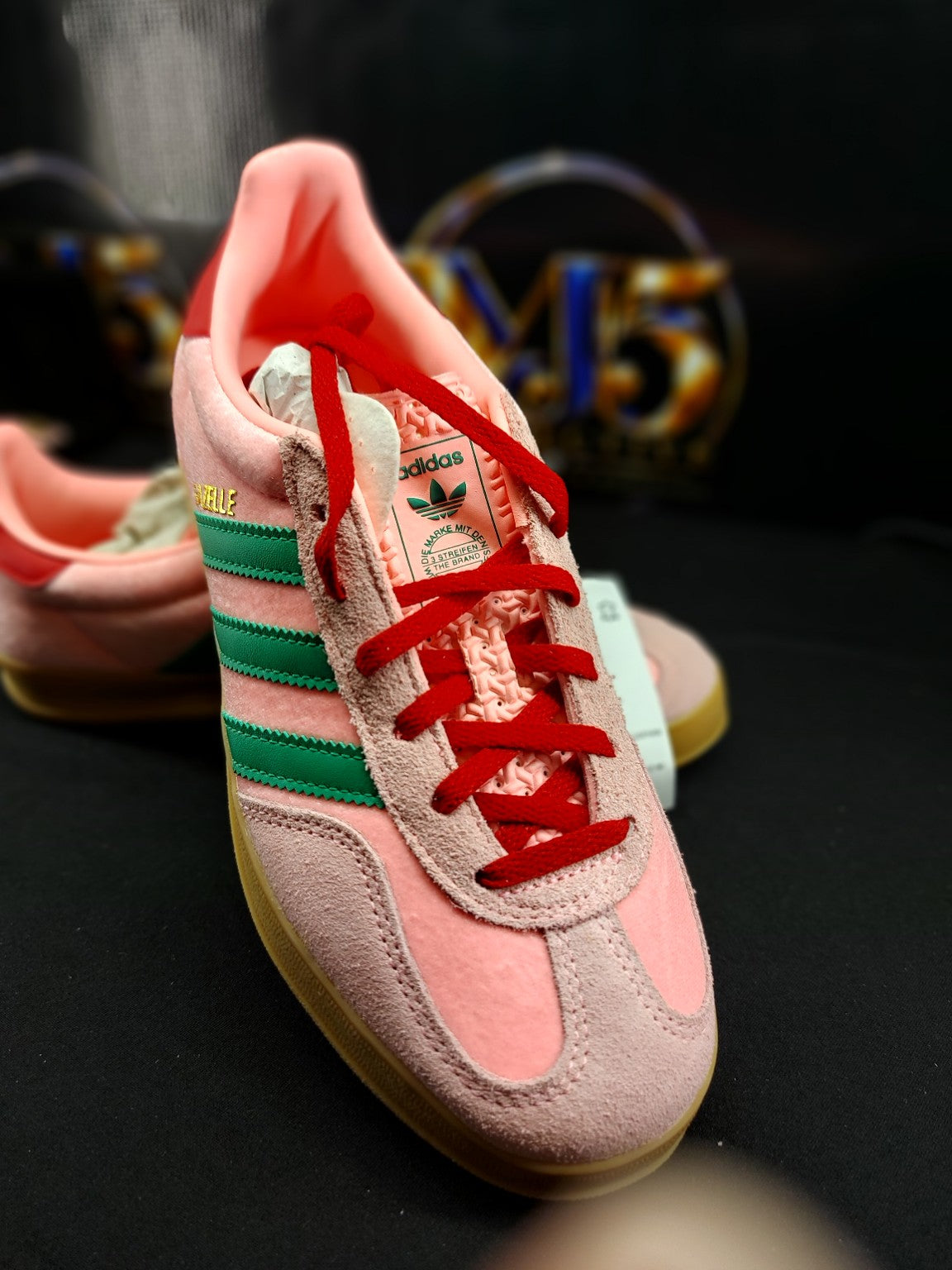 Adidas Gazelle Indoor W pink green size 7 original photo 4