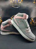 Girls Jordan 1 Flight (GS) – Cool Grey/Liquid Pink/White – 6.5Y