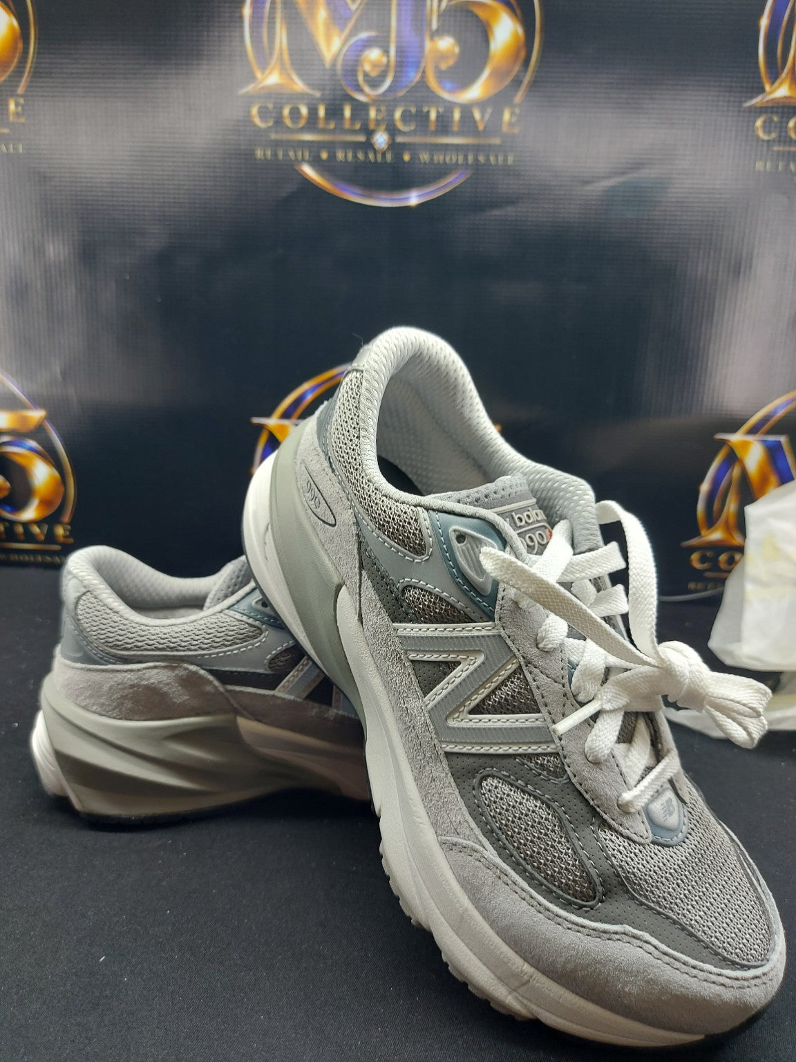 New Balance 990v6 Kids Grey Grey original photo 5