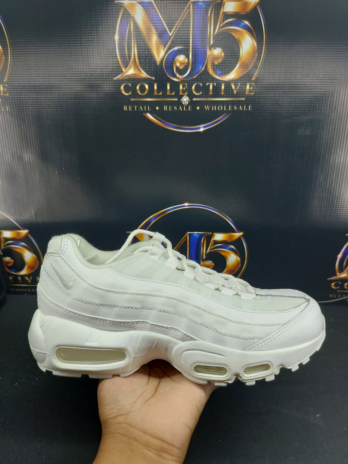 Nike Air Max 95 (GS) – Triple White – Size 6Y