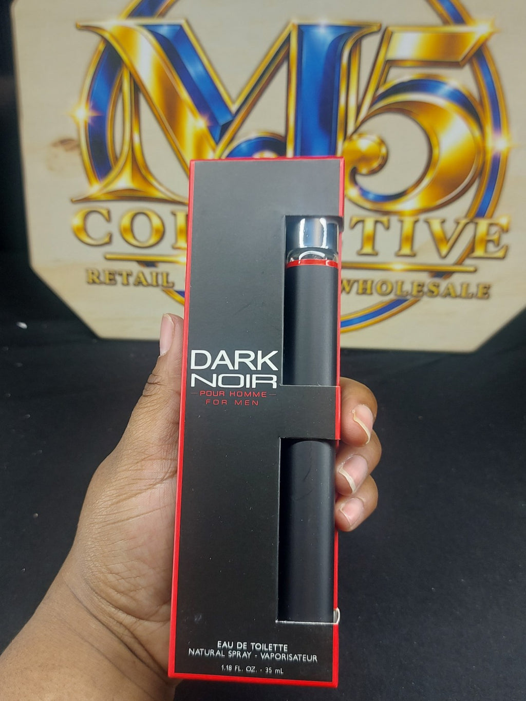 Dark Noir cologne close-up