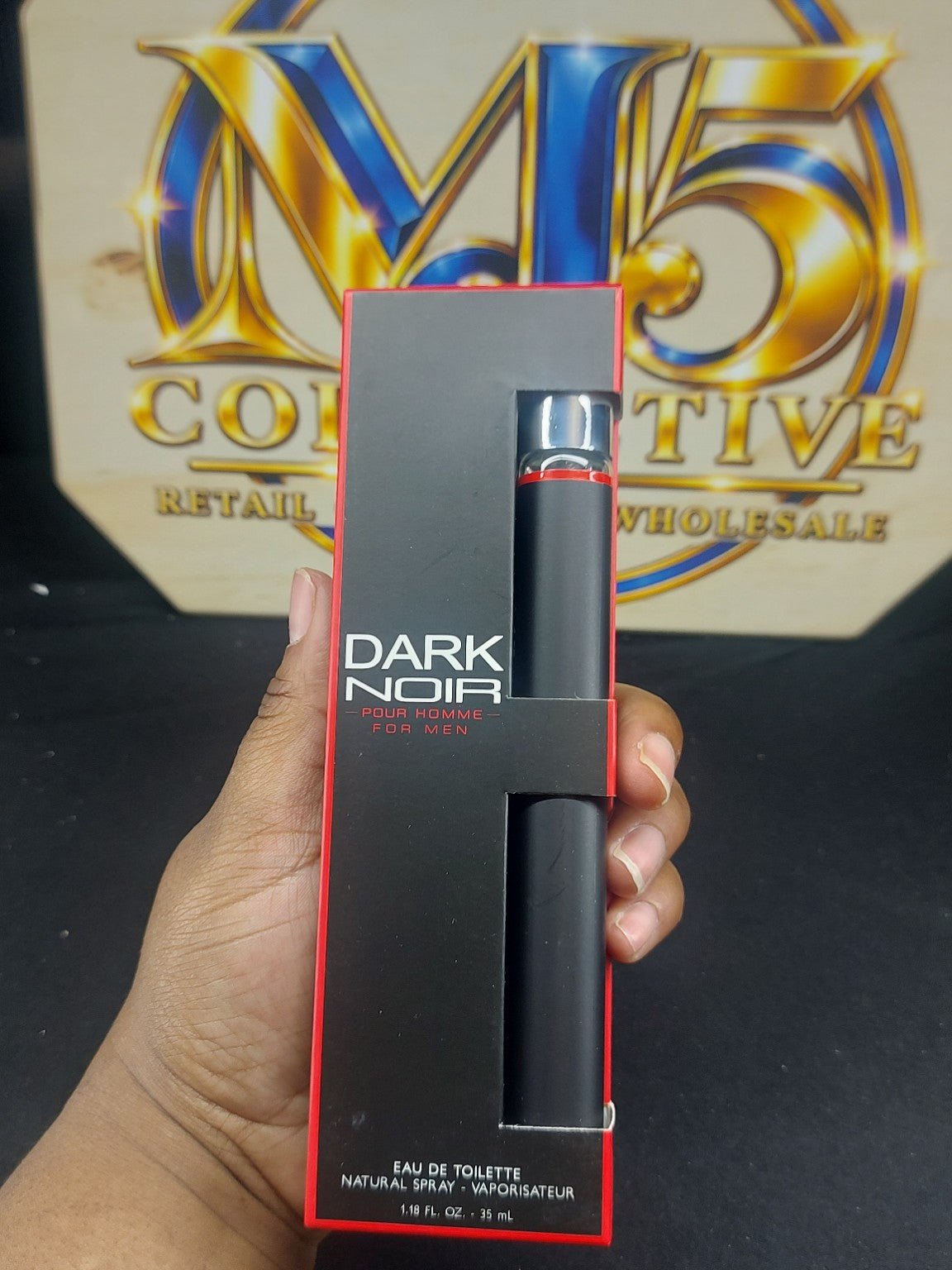Dark Noir cologne close-up
