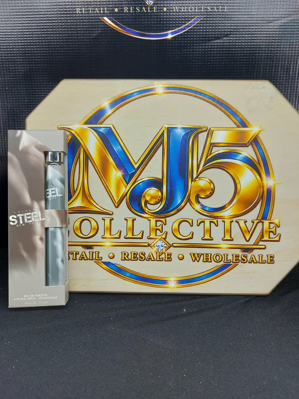 Steel New York cologne front packaging