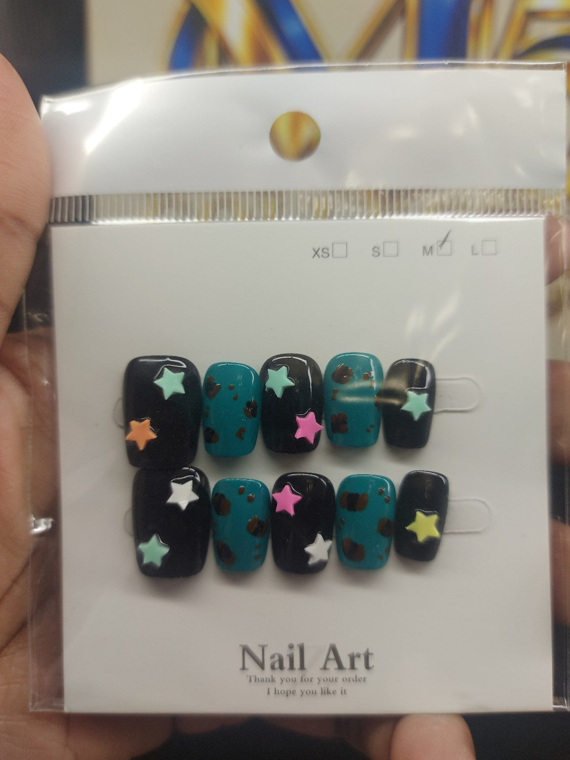 Teal Star Pop close-up