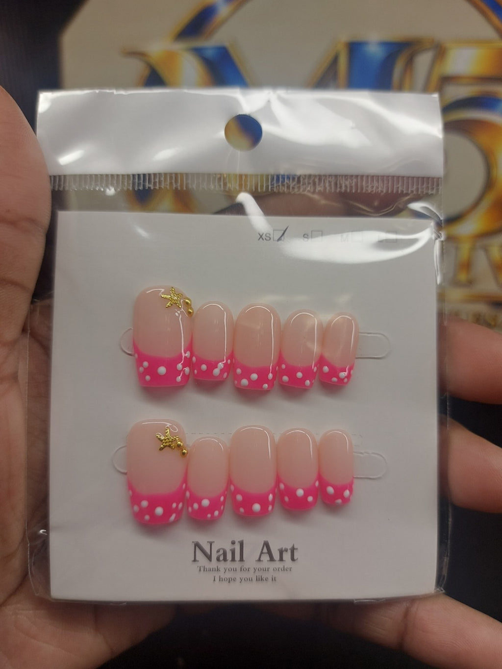 Pink Polka Dot Pop close-up
