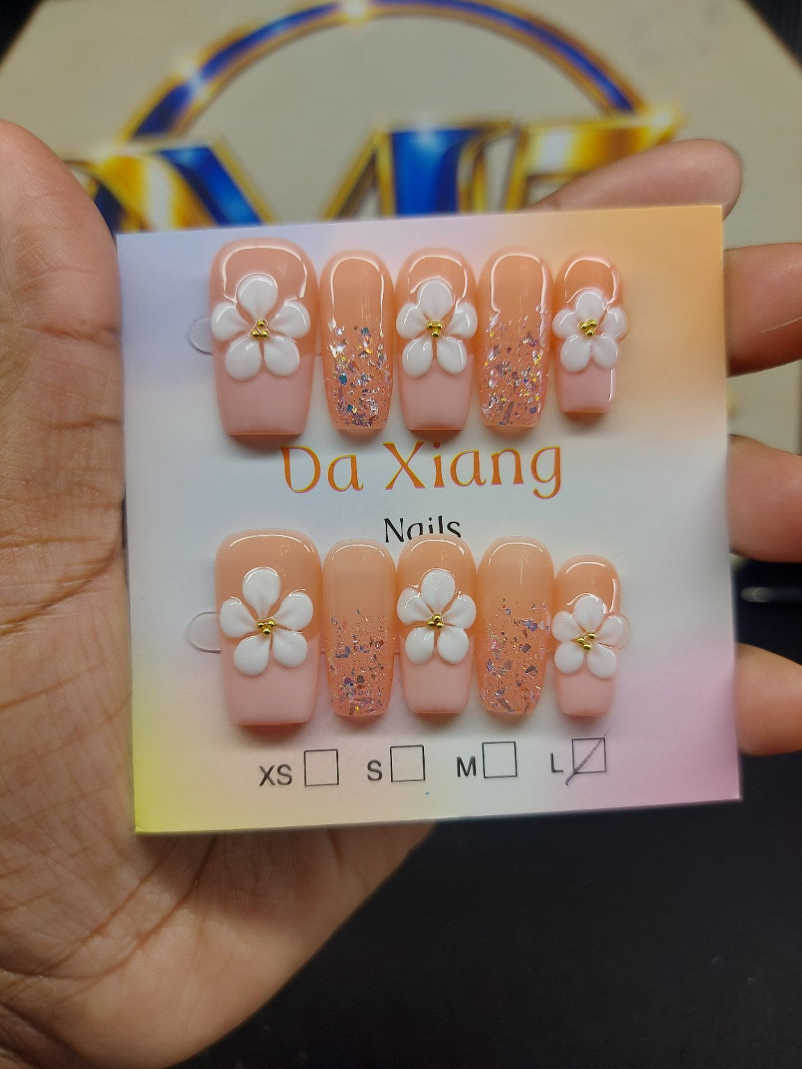 Peach Blossom Sparkle close-up