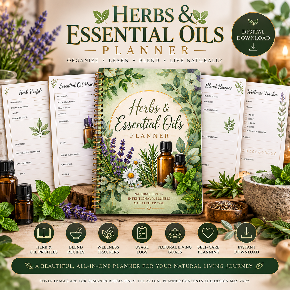 Herbs and Essential Planner