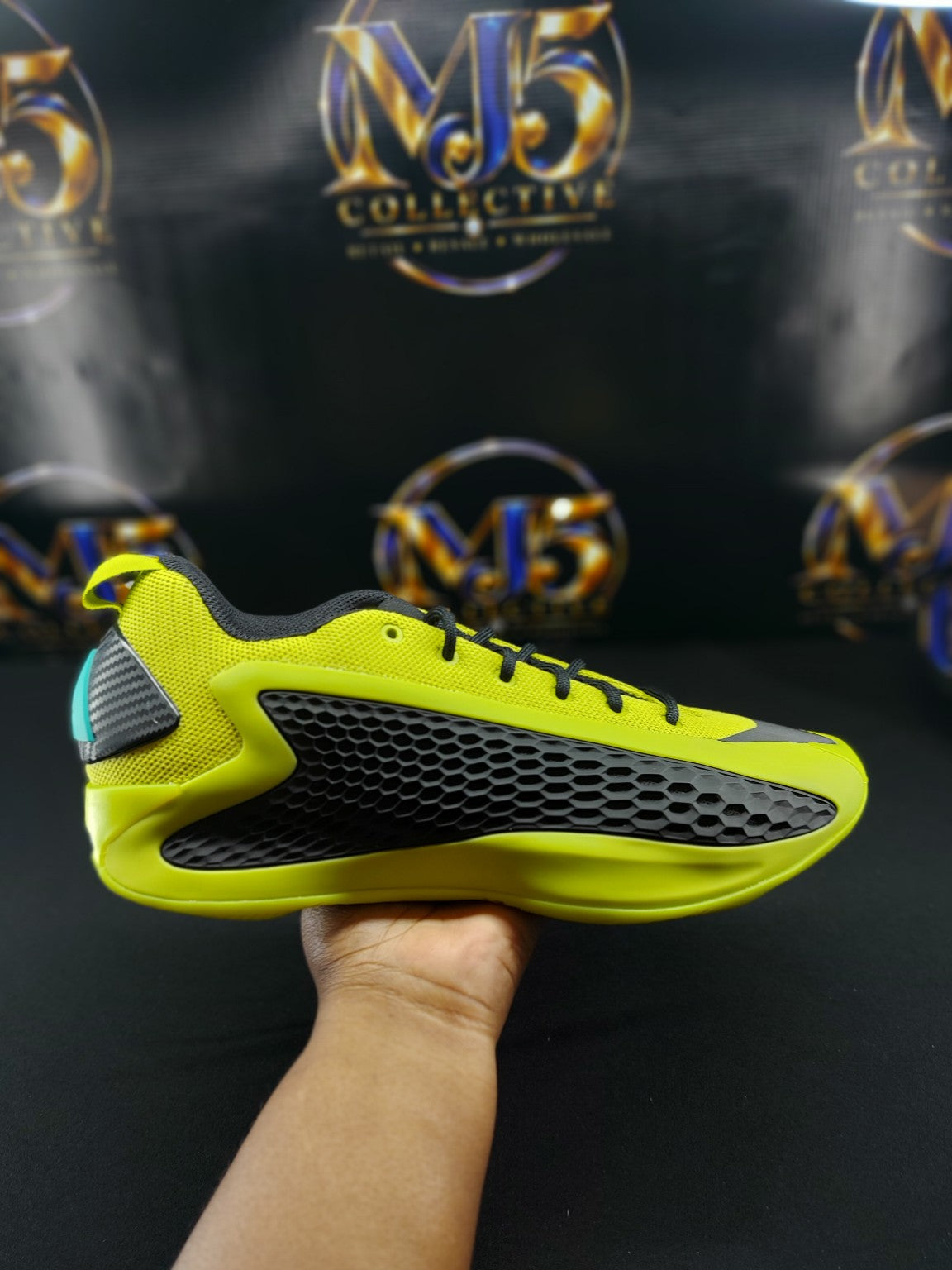 adidas Anthony Edwards 1 Low Preloved Lime side view