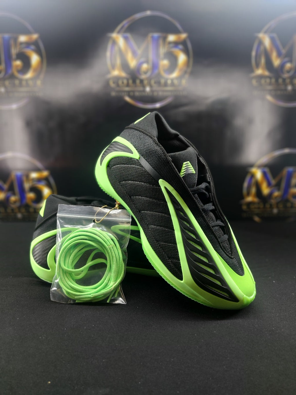 adidas Anthony Edwards 2 with extra lime laces