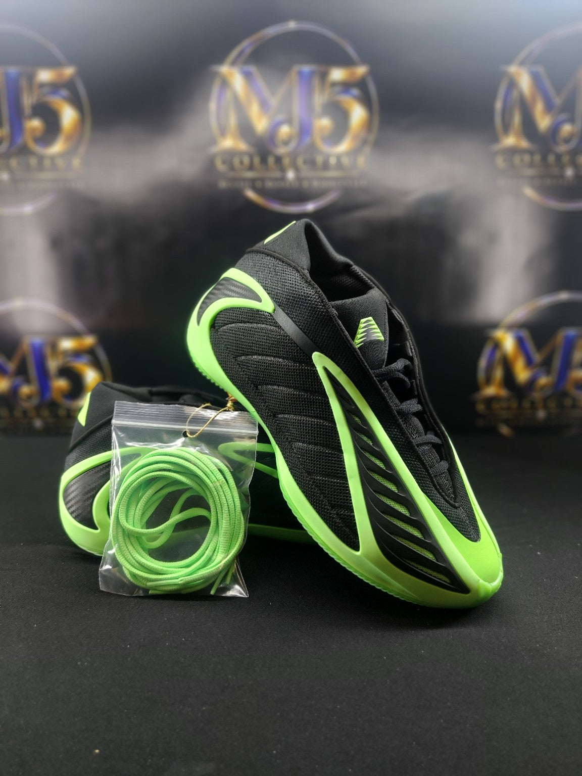 adidas Anthony Edwards 2 with extra lime laces