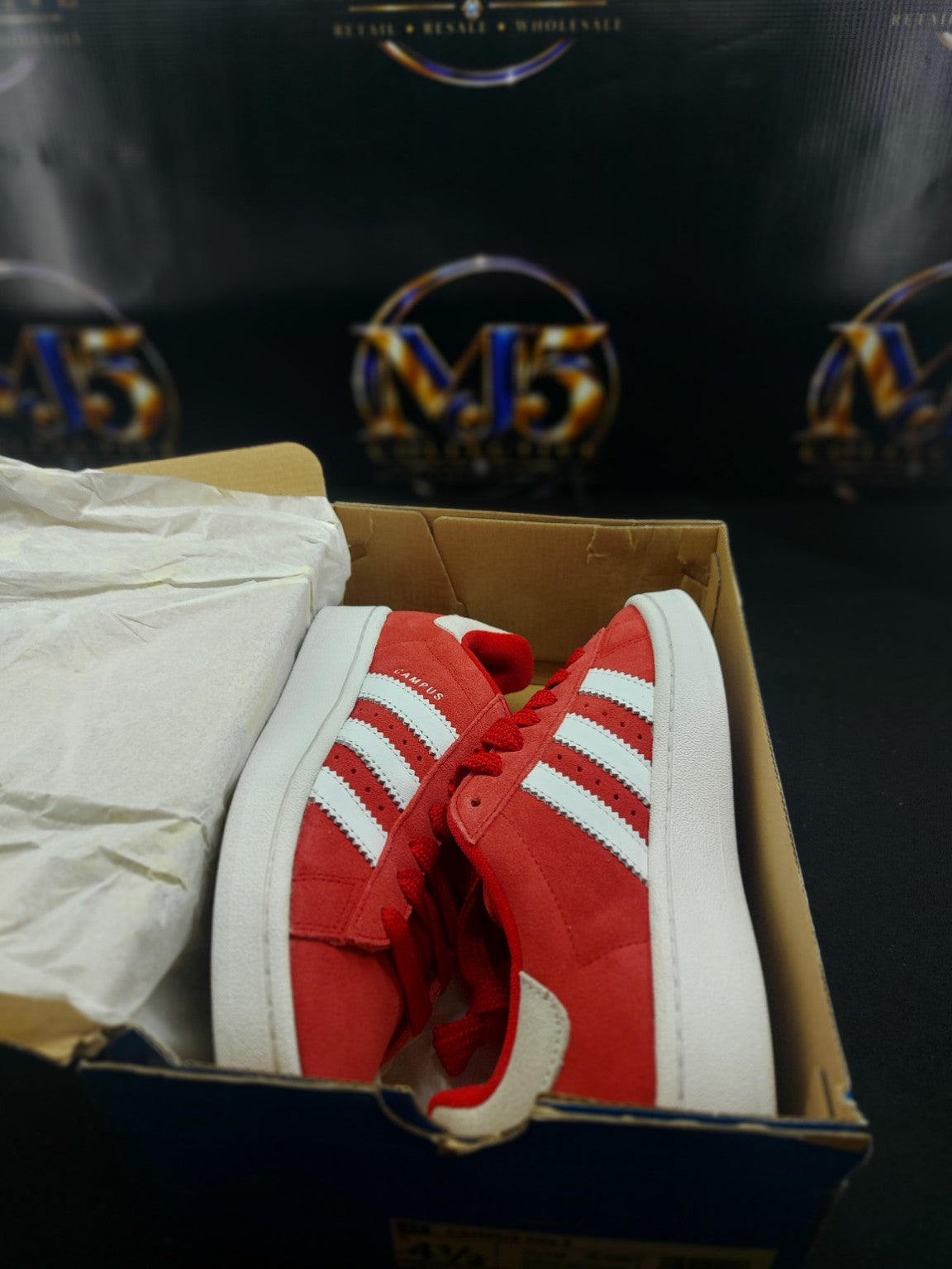 adidas Campus 00s J scarlet pair in original box