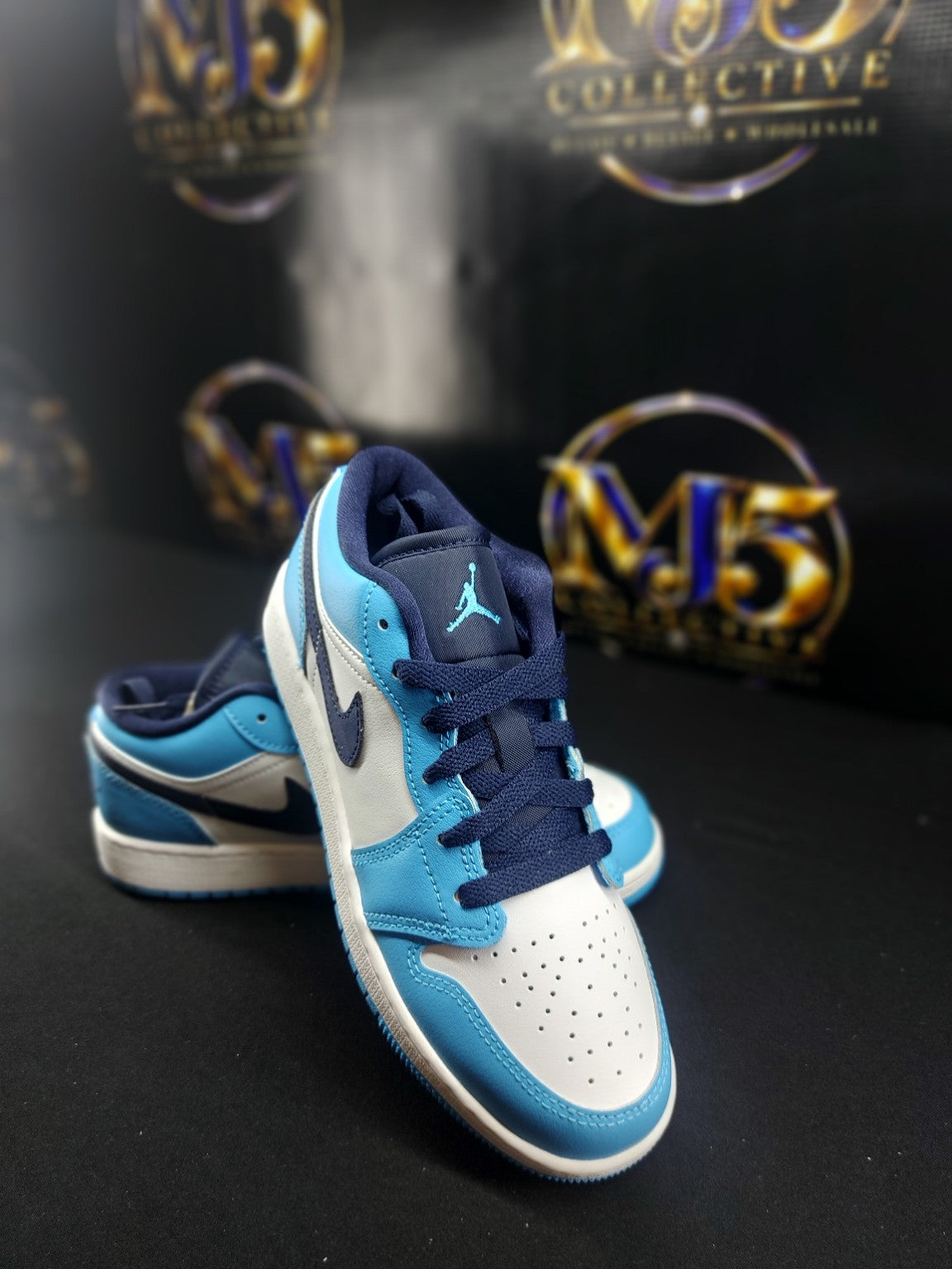 Air Jordan 1 Low GS Powder Blue front view