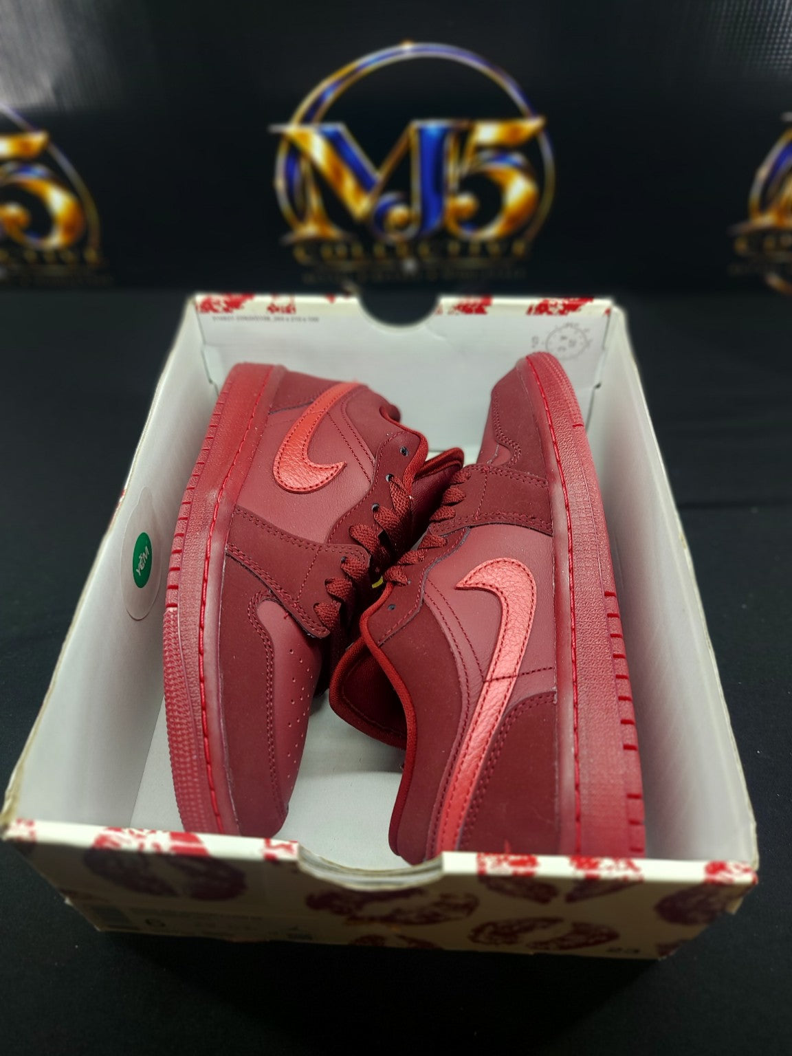 Women's Air Jordan 1 Low SE Team Red Sierra Red in box