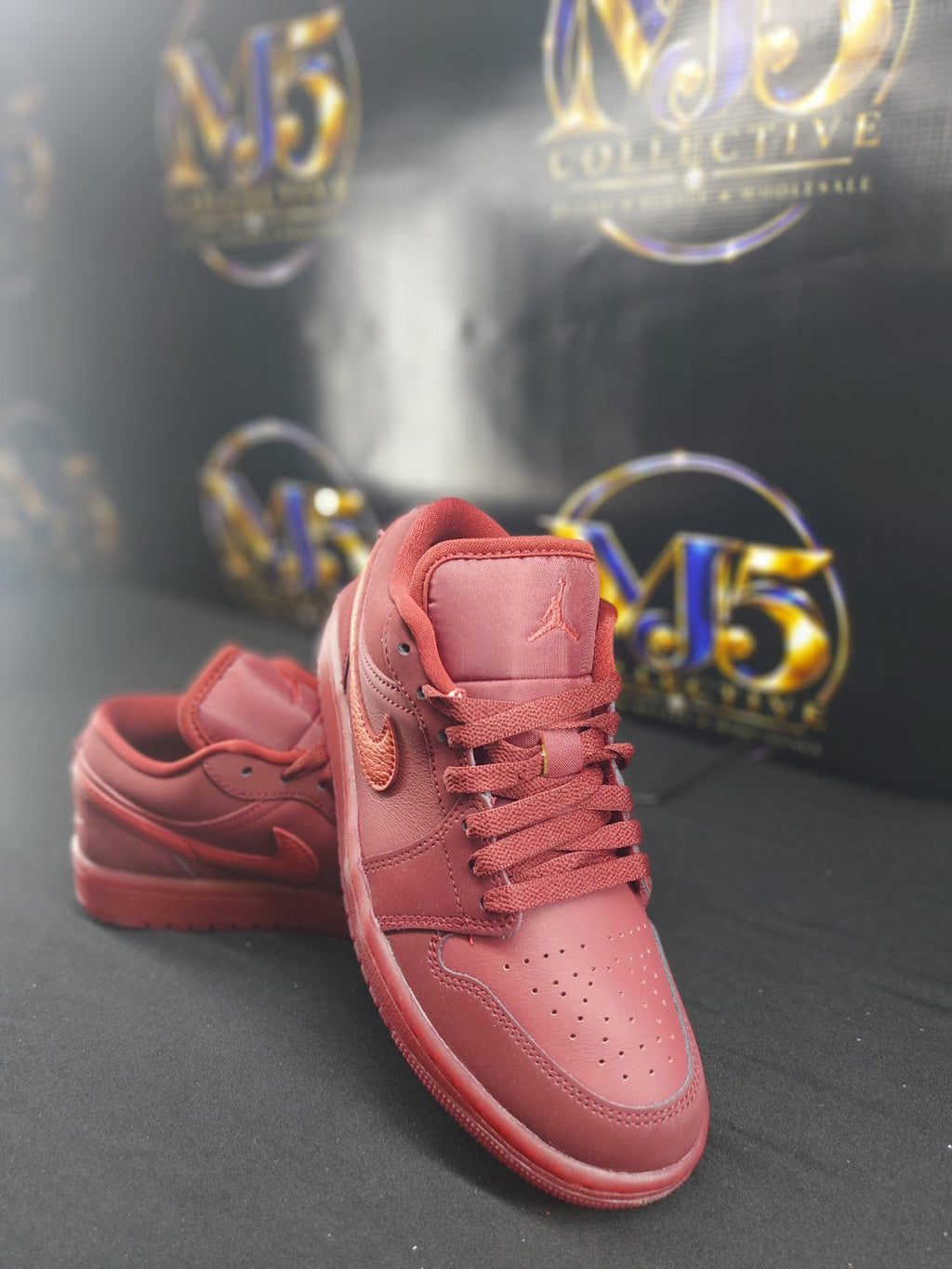 Women's Air Jordan 1 Low SE Team Red Sierra Red front view