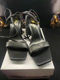 Athlefit black block heel sandals size 8.5 actual photo 1