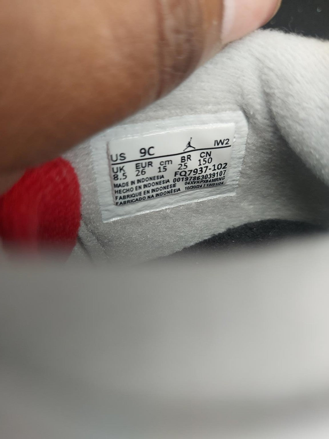Actual Jordan 4 RM TD 9C photo 7