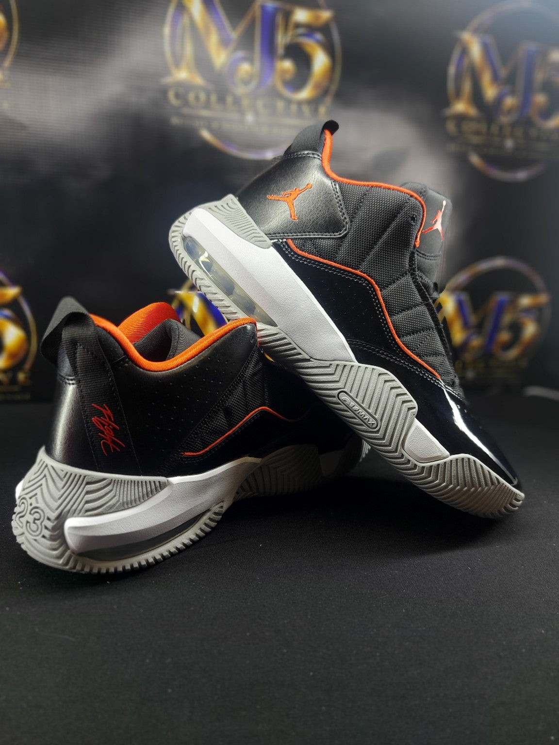 Jordan Stay Loyal Black Chile Red White rear and side view