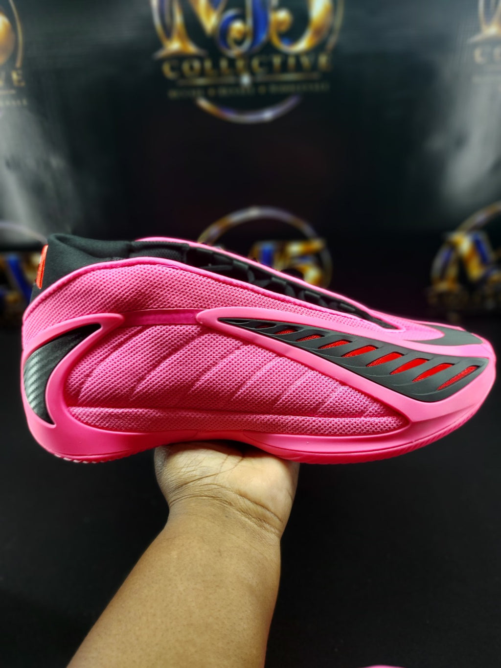 Adidas Anthony Edwards 2 Lucid Pink basketball shoes photo 7