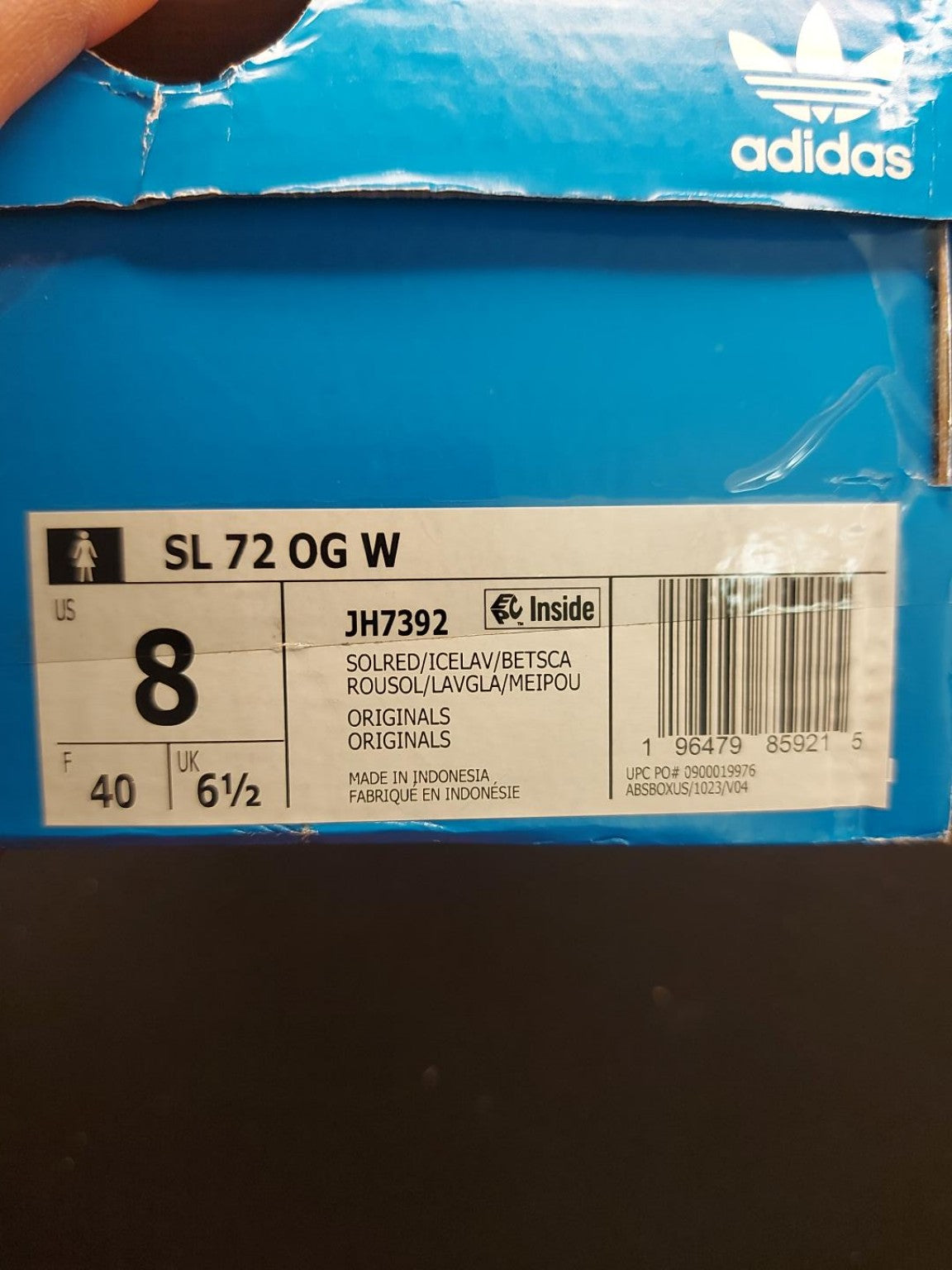 Actual Adidas SL 72 OG W JH7392 women's size 8 photo 5