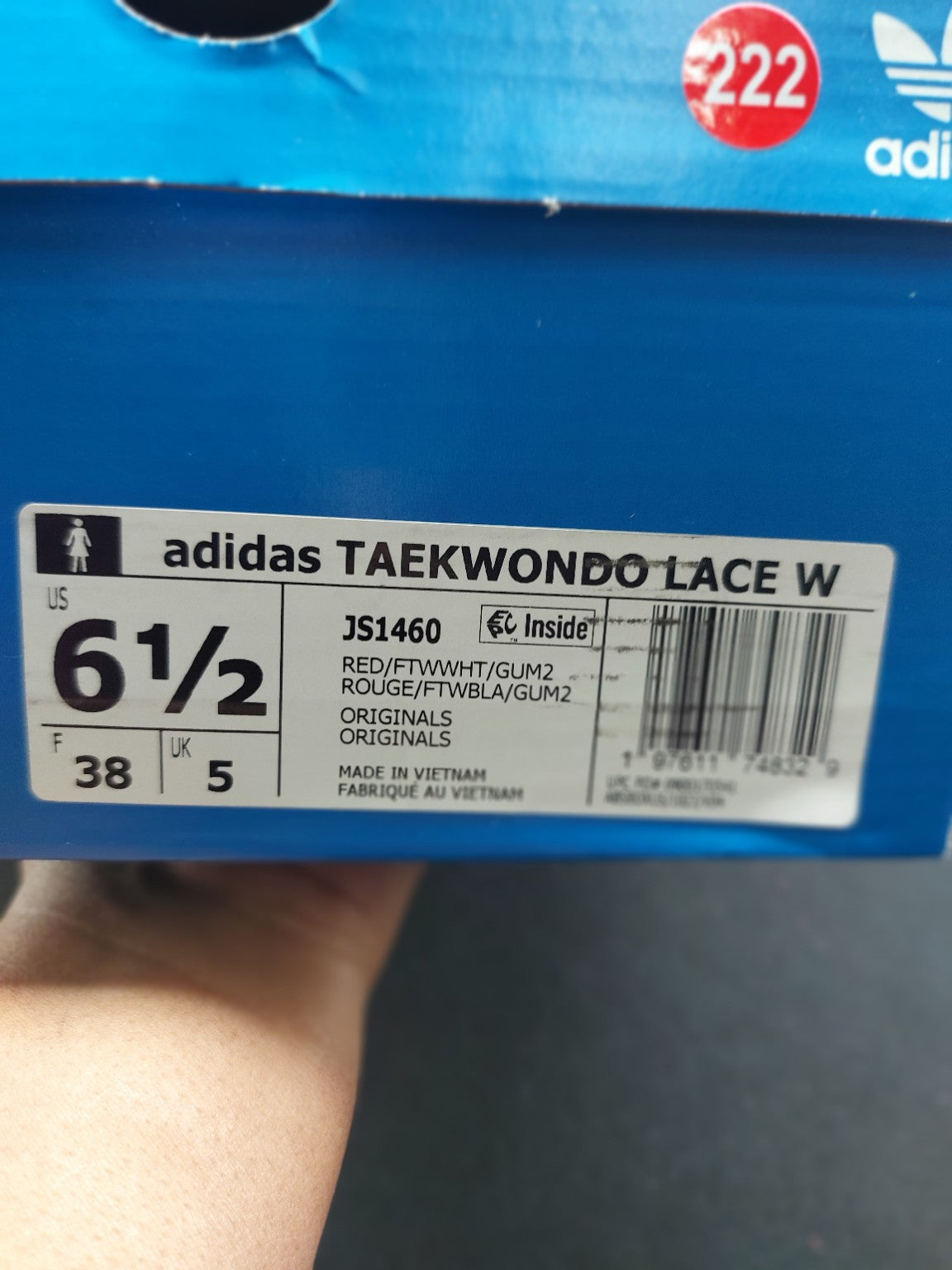 adidas Taekwondo Lace W JS1460 actual photo 4