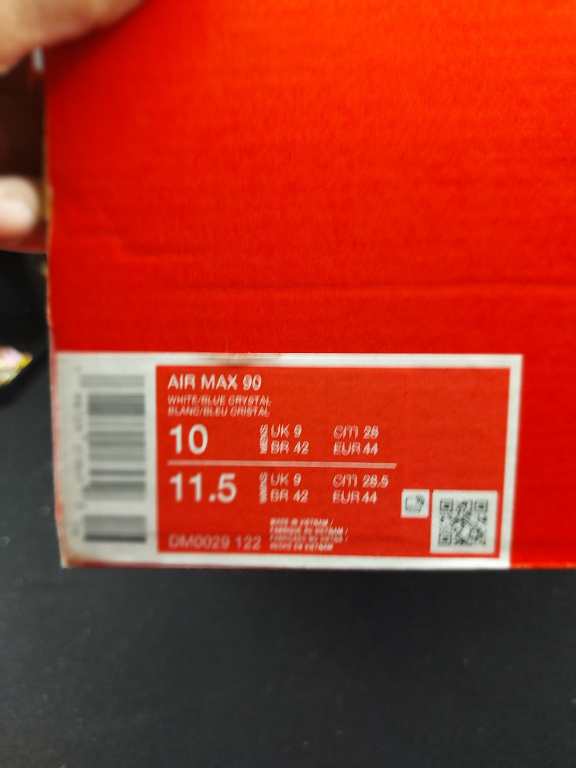Nike Air Max 90 White Blue Crystal original photo 3