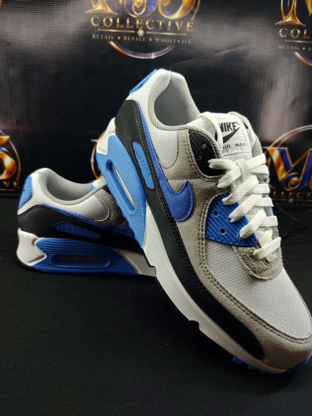 Nike Air Max 90 White Blue Crystal original photo 5