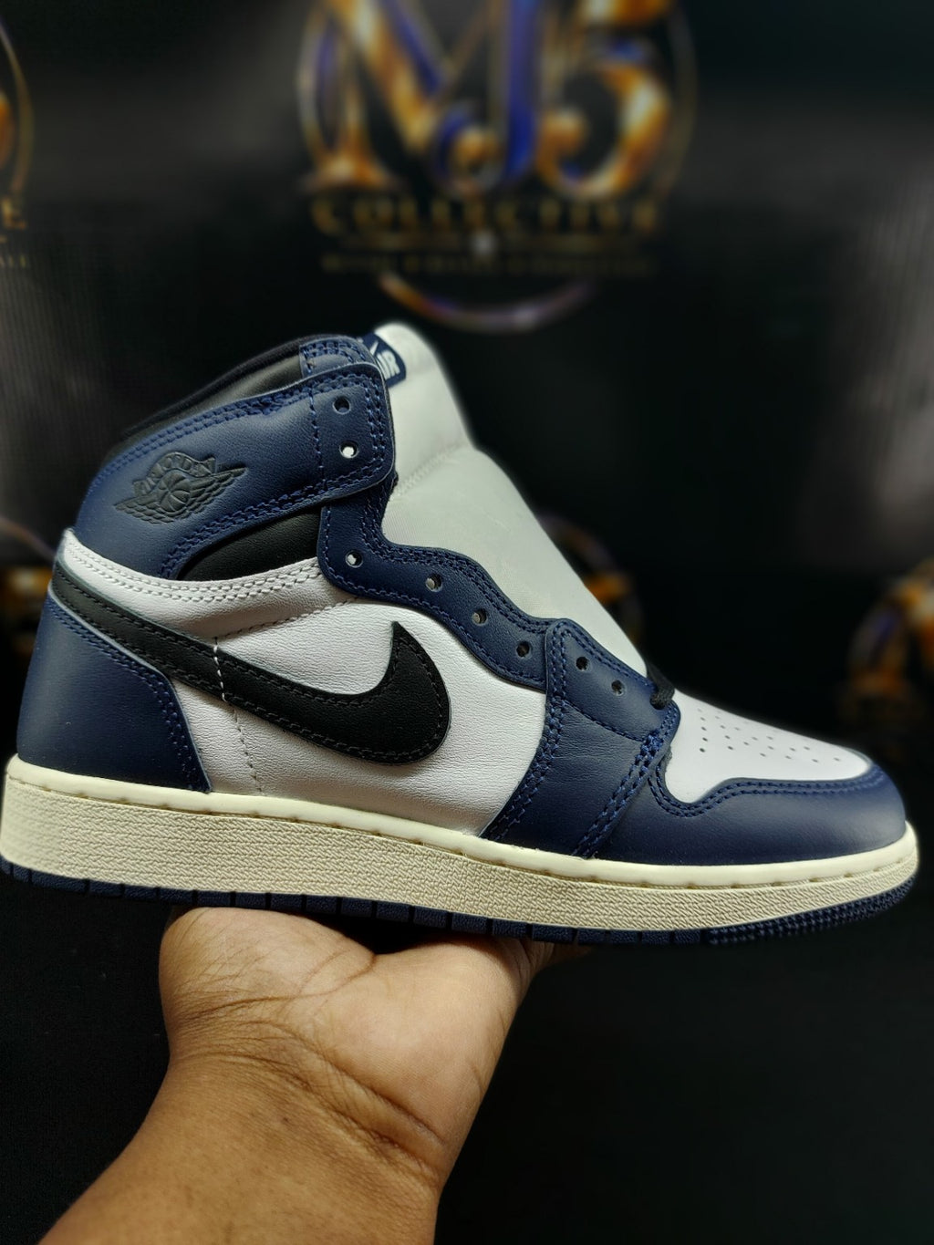 Air Jordan 1 Retro High OG GS Midnight Navy original photo 1