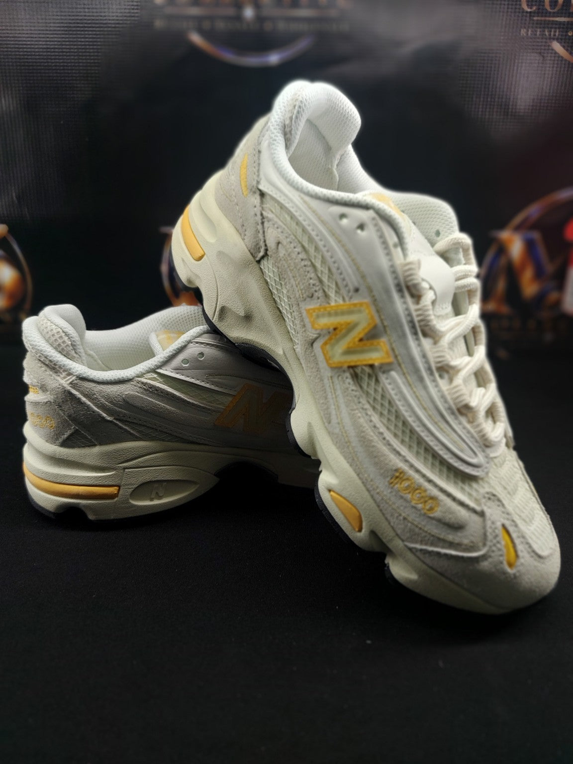New Balance 1000 Grey White Yellow M1000FLM actual photo 1